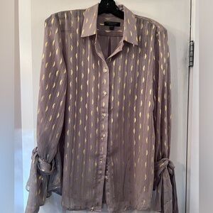 Banana republic blouse with bow sleeves